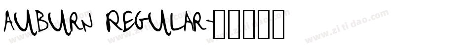 Auburn Regular字体转换